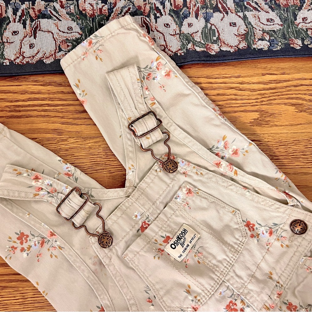 OshKosh B’gosh | Floral Overalls | 3T (Little Girl)